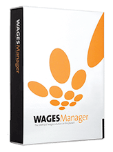 Wages Manager software screen highlighting payroll management functionalities suitable for businesses of various sizes.